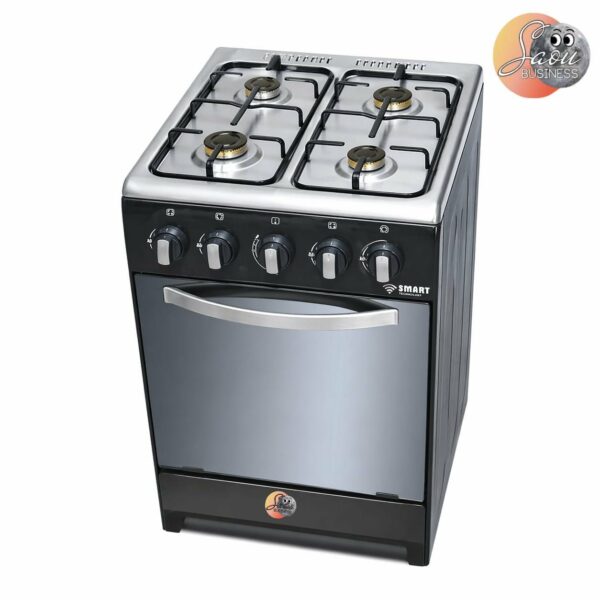 Cuisinière Smart Technology 4 Feux 50X50 a Gaz Gris STC5050B