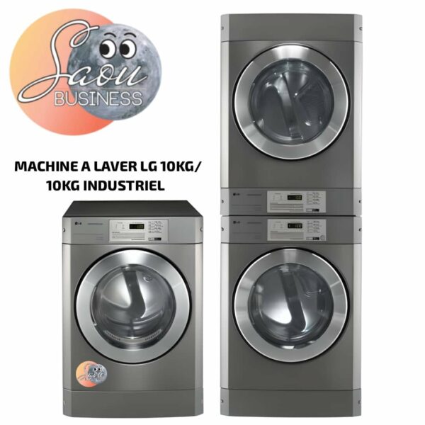 MACHINE A LAVER LG 10KG/10KG INDUSTRIEL SEC FHO69FD2F+RV1329CD7P