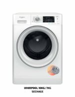 Machine à Laver Whirlpool 10KG/7KG Séchage Blanc FFWDD107625WBS