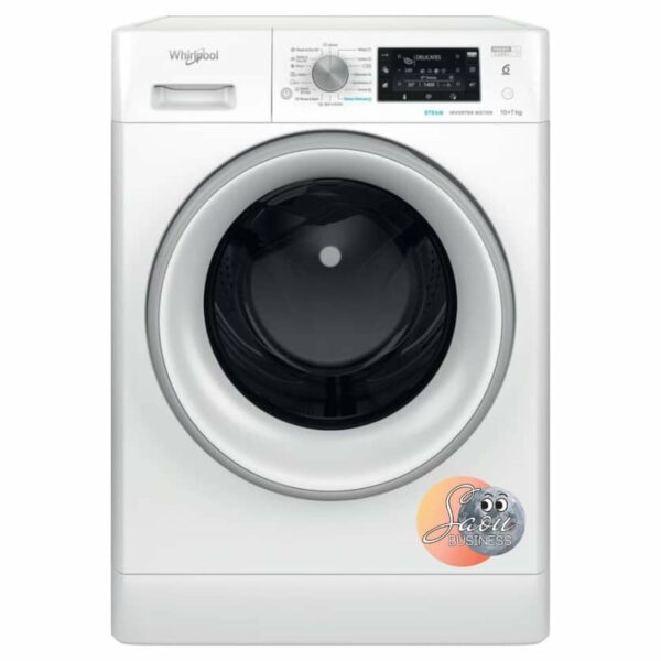 MACHINE A LAVER WHIRPOOL 10KG/7KG SECHAGE BLANC FFWDD107625WBS