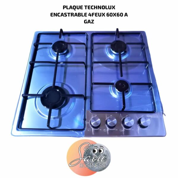 PLAQUE TECHNOLUX ENCASTRABLE 4FEUX 60X60 A GAZ IATCX6BH4GX