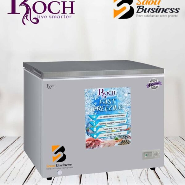 CONGELATEUR ROCH HORIZONTAL 400L SILVER RCF-400-B