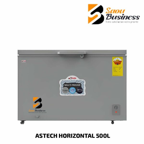 CONGELATEUR ASTECH HORIZONTAL 500 LITRES SILVER