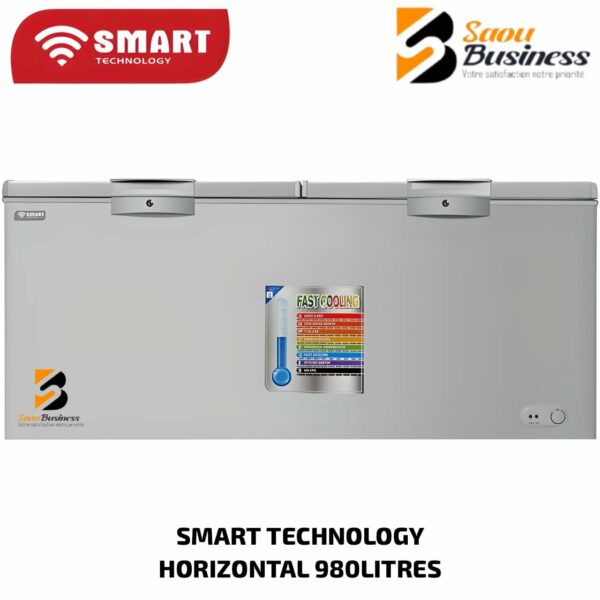 CONGELATEUR SMART TECHNOLOGY HORIZONTAL 980LITRES SILVER STCC-1050