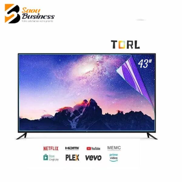 TELEVISEUR TORL 43 ANDROID SMART TV ANTI CASSE SECAM DVB-T2