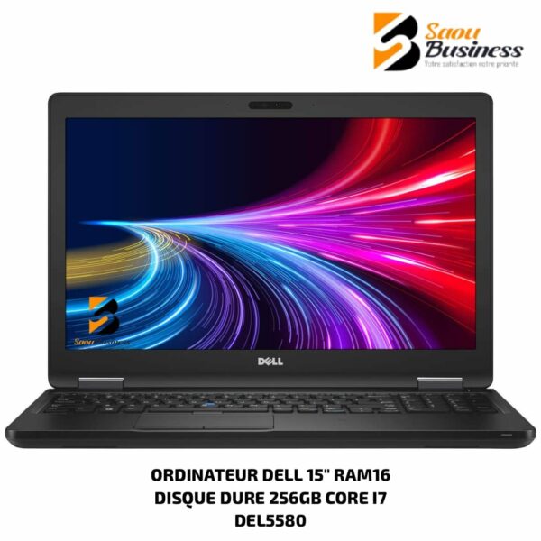 Dell LATITUDE 5580 15" tactile , Core i7-7820HQ, 16 GB DDR4, 256 GB SSD , Windows 10 ou 11