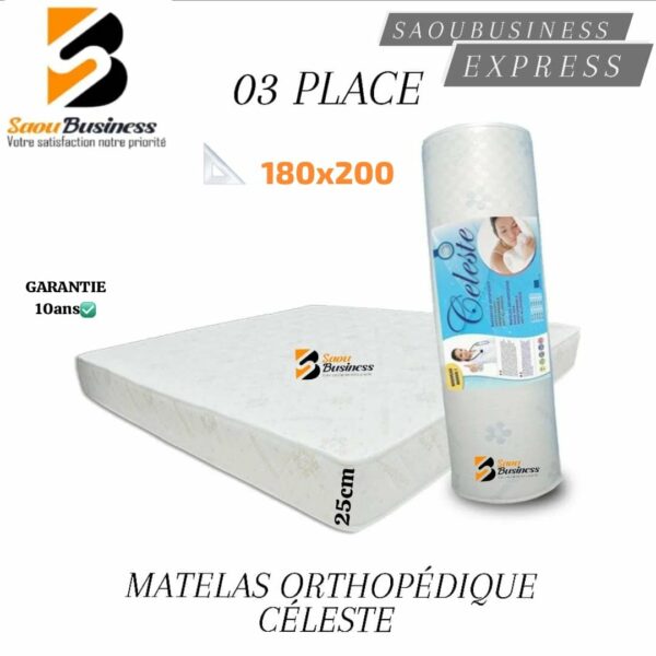 Matelas Orthopédique CÉLESTE 180x200 25cm