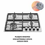 Plaque HISENSE Encastrable 4FEUX 60X60 Inox HHU60GAGR