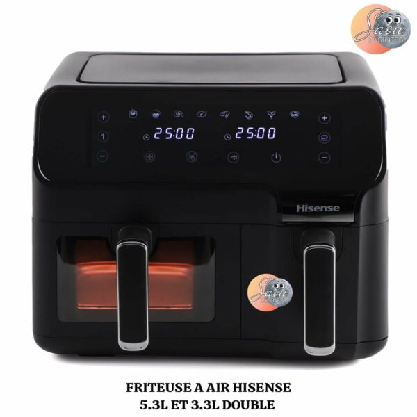 Friteuse à Air HISENSE 5.3L ET 3.3L Double HO9AFBK2S5