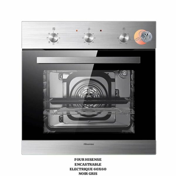 Four HISENSE Encastrable Électrique 60X60 Noire Gris SS HB060203