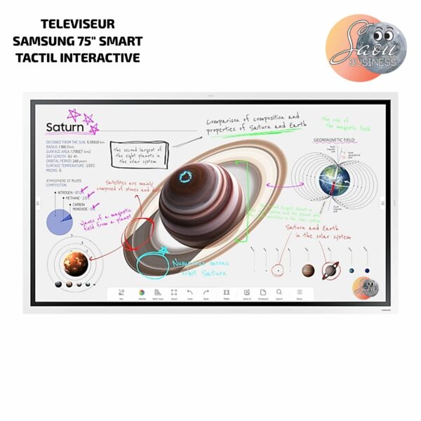 Téléviseur Samsung 75" Smart Tactile Interactive LH75WMBWBGCXEN