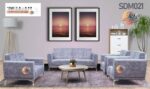 Salon Éden 7Places TISSU&SIMILI Cuir Couleur Au Choix SDM021 – Image 2