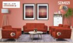 Salon Éden 7Places TISSU&SIMILI Cuir Couleur Au Choix SDM021 – Image 3