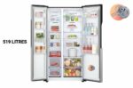 Réfrigérateur LG SIDE BY SIDE 2PORTES 519LITRES GRIS GCFB507PQAM – Image 2