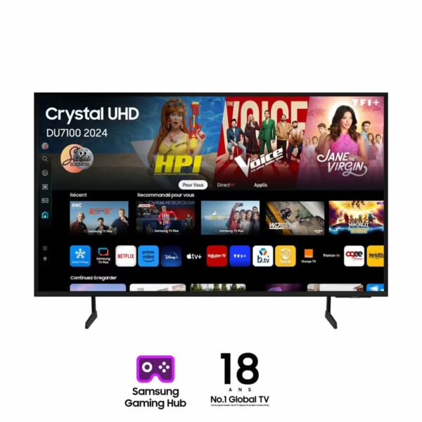 Téléviseur Samsung 85" Smart Android 
85DU7100U