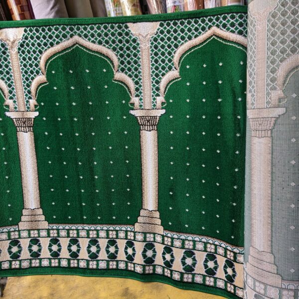 Moquette Mosquée Vert Super Luxe Largeur 1.25