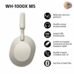Casque Sans Fil SONY A Réduire De Bruit Gris WH1000XM5 – Image 2
