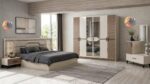 Chambre à Coucher Armoire 6Battants 5Pièces Beige ELIF5 (3442)