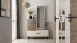 Chambre à Coucher Armoire 6Battants 5Pièces Beige ELIF5 (3442) – Image 3