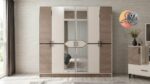 Chambre à Coucher Armoire 6Battants 5Pièces Beige ELIF5 (3442) – Image 5