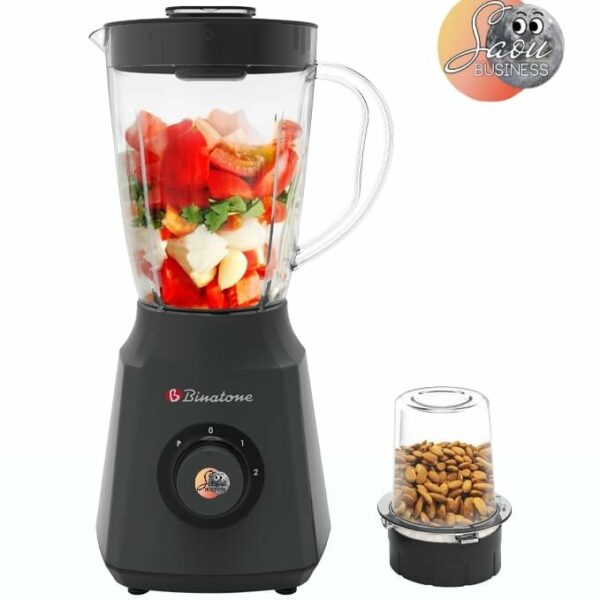 MIXEUR BINATONE 1.5LITRES 2 EN 1 NOIR BLG412