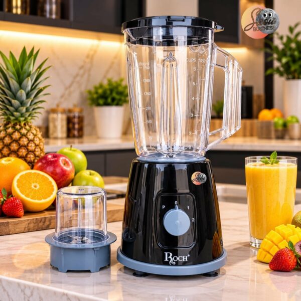 MIXEUR ROCH 1.75LITRES 2 EN 1 NOIR RBL205D