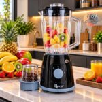 MIXEUR ROCH 1.75LITRES 2 EN 1 NOIR RBL205D – Image 3