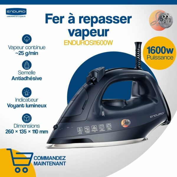 FER A REPASSER ENDURO 1800W BLEU SII1600W
