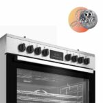CUISINIERE BEKO 6FEUX 90X60 A GAZ + 2 PLAQUES DE CUISSON INOX BGM21225EX – Image 3