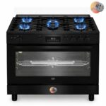CUISINIERE BEKO 5FEUX 90X60 A GAZ NOIR BGGR11225GB