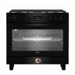 CUISINIERE BEKO 5FEUX 90X60 A GAZ NOIR BGGR11225GB – Image 3