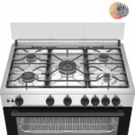 CUISINIERE BEKO 5FEUX 90X60 A GAZ INOX BGGR11125GX – Image 4