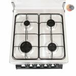 CUISINIERE ASTECH 4FEUX 50X50 A GAZ GRIS CSL50DAS1 – Image 4