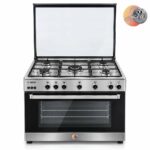 CUISINIERE VERTA 5FEUX 90X60 A GAZ GRIS 95NAGCFM