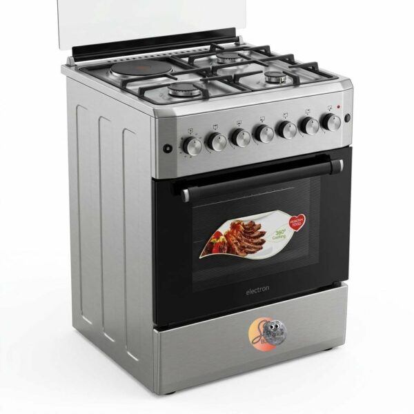CUISINIERE ELACTRON 4FEUX 60X60 3FEUX A GAZ 1FEUX ELECTRIQUE EL6031