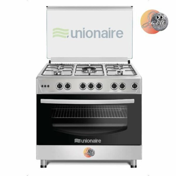 CUISINIERE UNIONAIRE 5FEUX 90X60 FULL ΟΡΤIOΝ ΙNOX