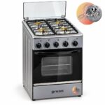CUISINIERE GREEN 4FEUX 50X50 A GAZ GRIS GN50G – Image 3