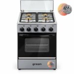 CUISINIERE GREEN 4FEUX 50X50 A GAZ GRIS GN50G – Image 2