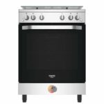 CUISINIERE HOTPOINT 4FEUX A GAZ 60X60 FOUR A GAZ GRIS HS67G2PMX/IT/1