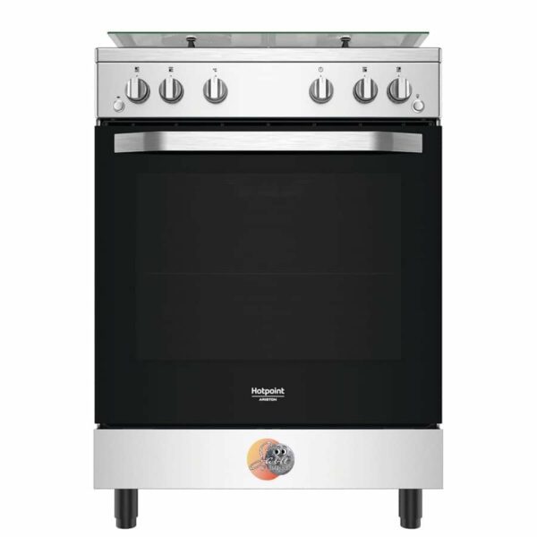 CUISINIERE HOTPOINT 4FEUX A GAZ 60X60 FOUR A GAZ GRIS HS67G2PMX/IT/1