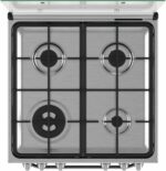 CUISINIERE HOTPOINT 4FEUX A GAZ 60X60 FOUR A GAZ GRIS HS67G2PMX/IT/1 – Image 3