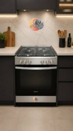CUISINIERE INDESIT 4FEUX A GAZ 60X60 FOUR A GAZ GRIS IS67G1PCX/MEA