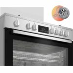 CUISINIERE BEKO 5FEUX 90X60 A GAZ FULL OPTION VENTILO + FOUR ELECTRIQUE INOX BGM11226EX – Image 4