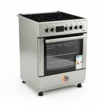 CUISINIERE ASTECH 4FEUX 60X60 ELECTRIQUE AVEC FOUR ELCTRIQUE INOX CK78PLFOEL