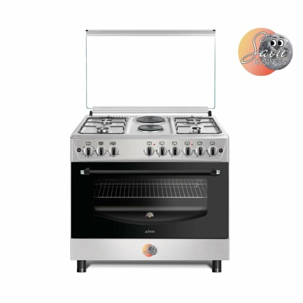 CUISINIERE ASTECH 6FEUX 90X60 2FEUX ELECTRIQUE 4FEUX GAZ + FOUR A GAZ EL42GEL