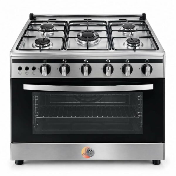 Cuisinière CAC 5Feux 90X60 Inox Full Option CAC90G