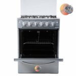 Cuisinière Astech 4Feux 60X60 a Gaz Avec Four a Gaz Inox MIS CSI60MS – Image 2