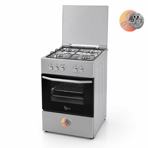 Cuisinière Roch 4Feux 50X50 A Gaz Gris RGC50