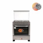 Cuisinière Astech 5Feux 80X60 A Gaz Avec Four A Gaz Full Option Inox 80MIS – Image 3