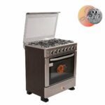 Cuisinière Astech 5Feux 80X60 A Gaz Avec Four A Gaz Full Option Inox 80MIS – Image 5